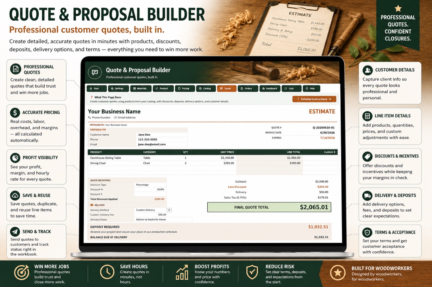 Quote & Proposal Builder